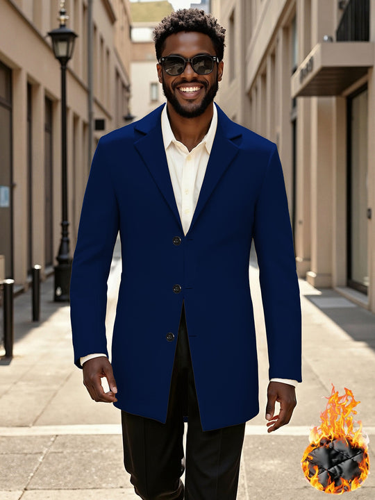 Herren eleganter und modischer Langmantel R&B