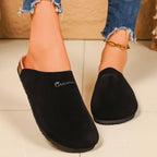 Damen Bequeme Clogs aus weichem Wildleder mit anatomisch geformtem Fußbett EB