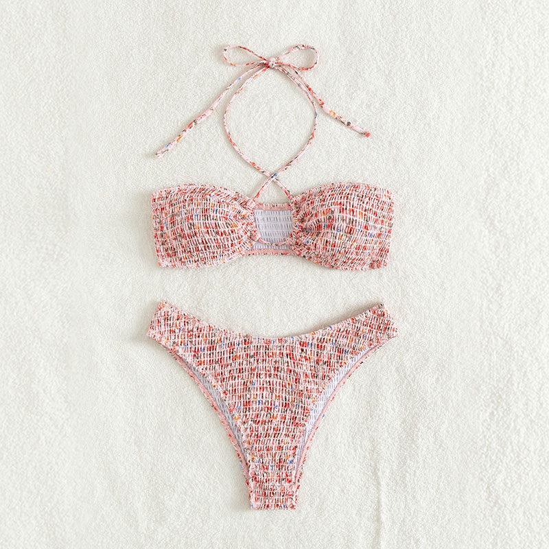 Damen Bandeau-Bikini mit edlen Rüschendetails R&B