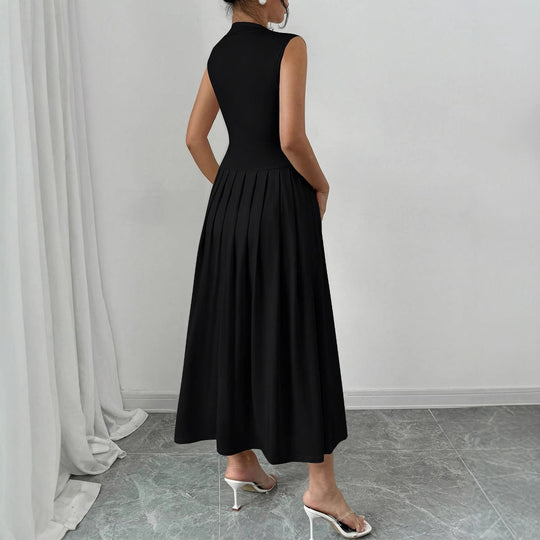 Damen Elegantes Maxikleid mit Plissee-Details R&B