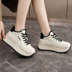 Damen Komfortable Plateau-Sneaker mit warmem Innenfutter R&B