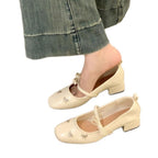 Damen elegante Ballerinas mit modischem Schleifendetail R&B