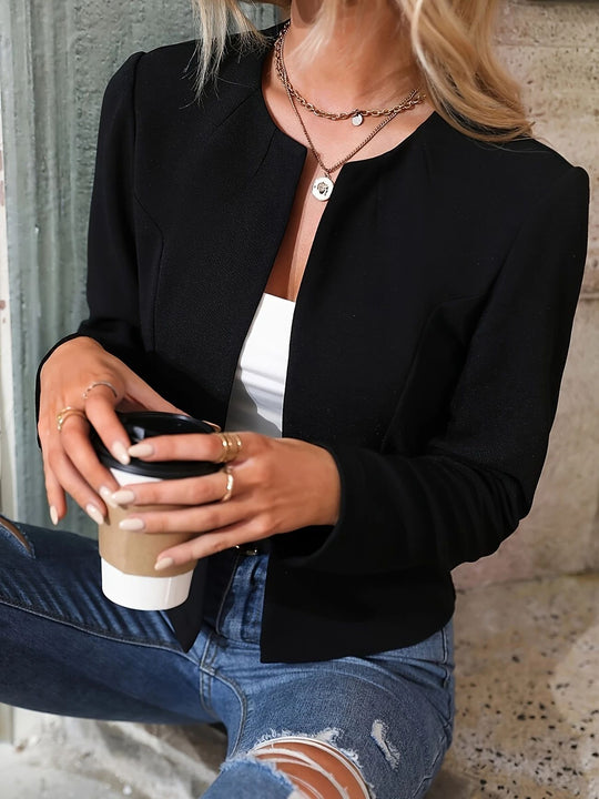 Damen Feine Kurzjacke mit strukturiertem Design und eleganten Details R&B