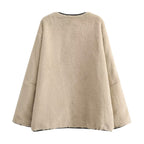 Damen Oversized Teddyjacke R&B