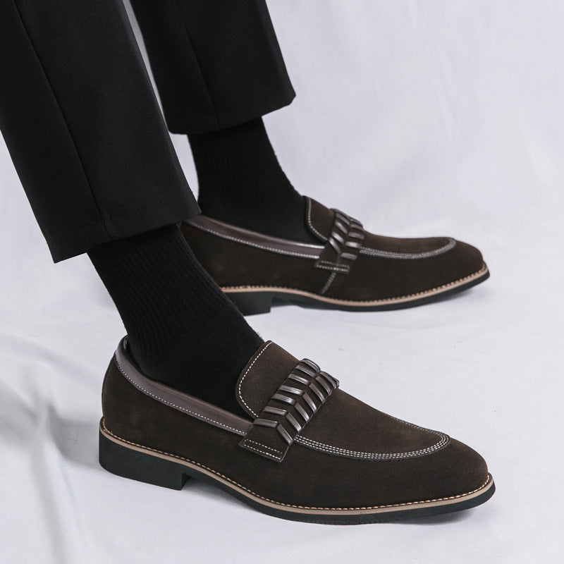 Damen elegante Mokassins mit modischem Riemen R&B