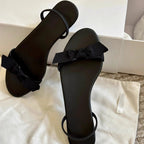 Damen elegante Flip-Flops mit raffiniertem Schleifenakzent R&B