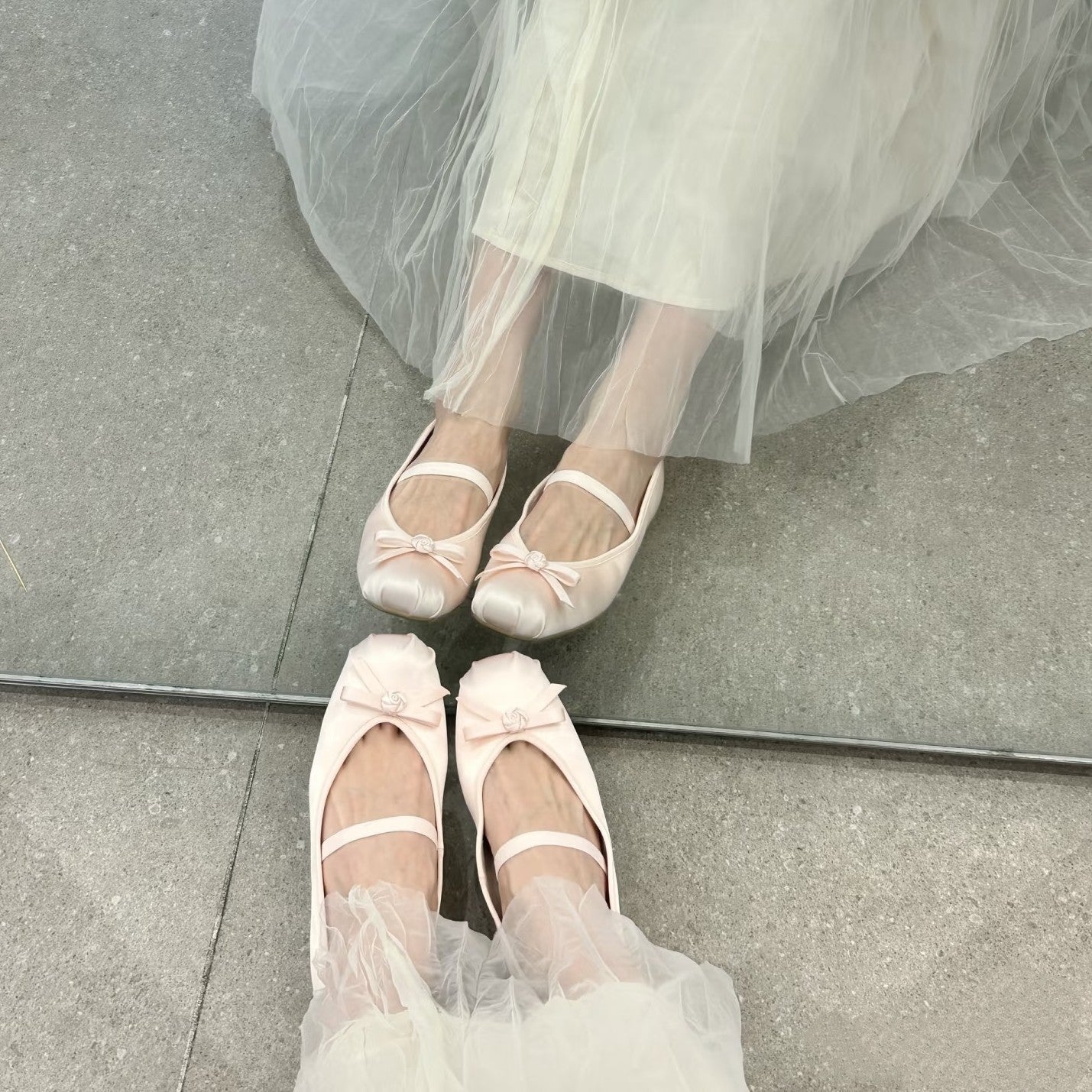 Damen Ballerinas mit dekorativem Schleifen-Design R&B