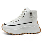 Damen High-Top Sneakers mit elegantem Reißverschluss und dämpfender Laufsohle R&B