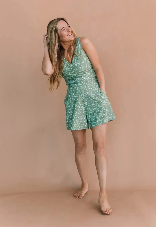 Damen Freizeit Overall mit floralem Design R&B