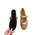 Damen atmungsaktive Netz-Mules mit verstellbarem Riemchen