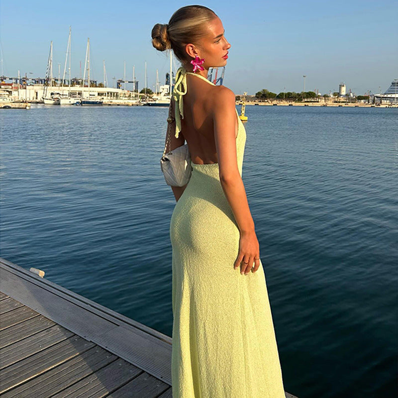 Damen verführerisches Strandkleid mit floralen Akzenten R&B