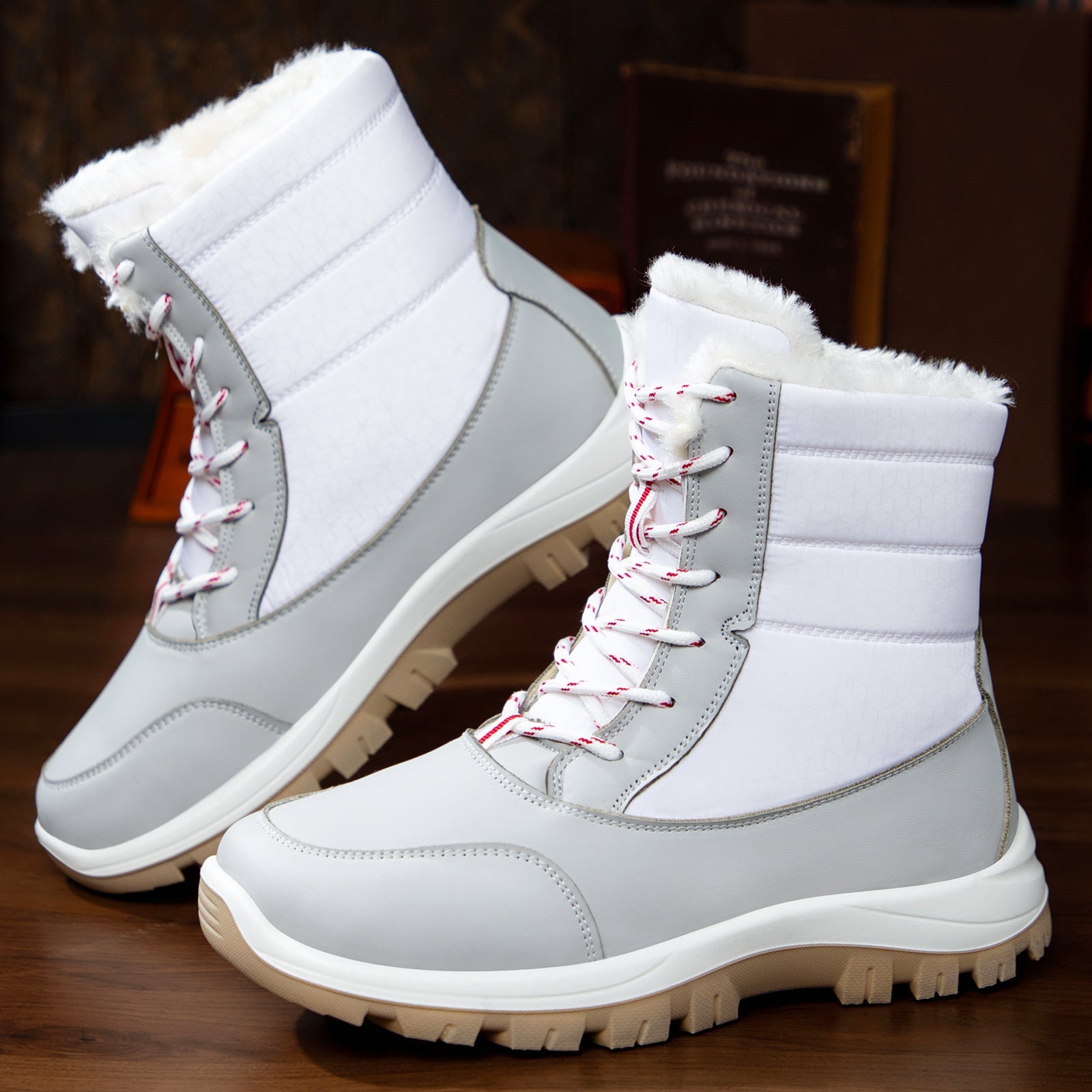 Damen Winterboots mit isolierendem Futter und rutschfester Profilsohle R&B