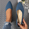 Damen spitze Ballerinas mit strukturiertem Obermaterial R&B