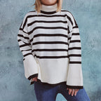 R&B | Gestreifter Strickpullover für Herbst & Winter