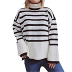 R&B | Gestreifter Strickpullover für Herbst & Winter