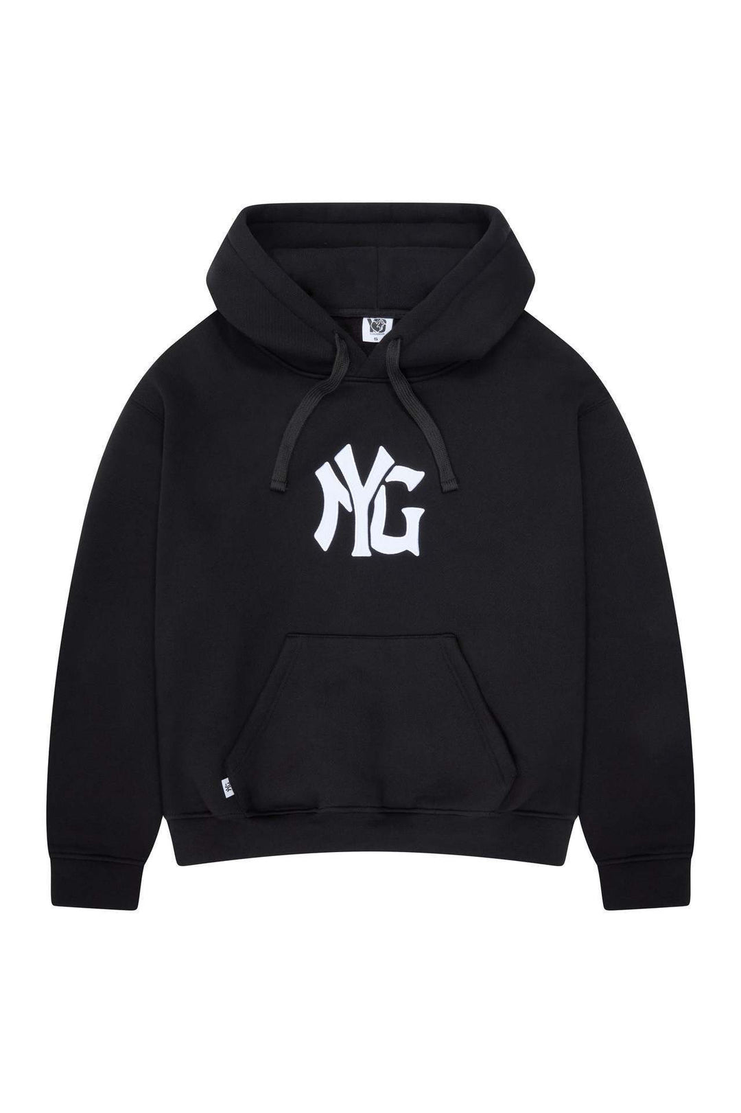 Unisex nan weit geschnittene Kapuzen-Sweatjacke mit beidseitig öffnendem Reißverschluss und Logo-Applikation R&B