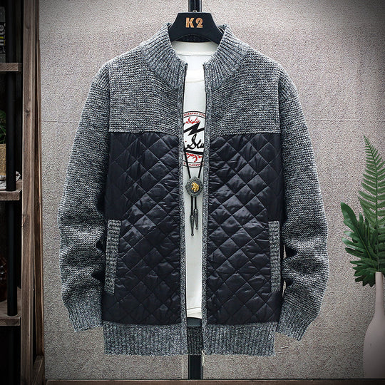 Herren gesteppte Freizeitjacke mit strukturiertem Obermaterial R&B