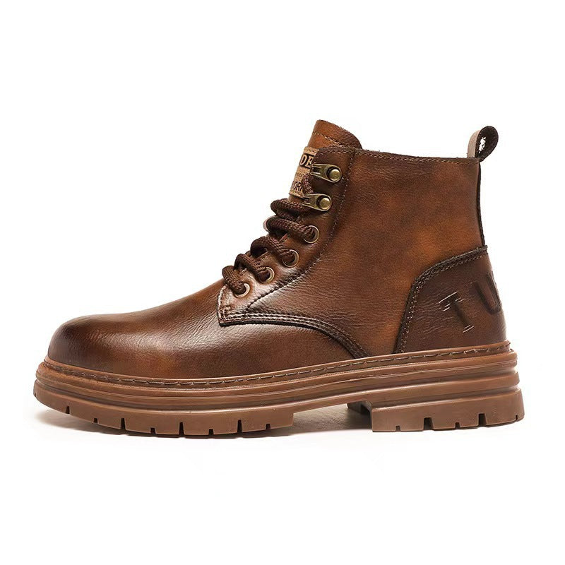 Damen lässige Stiefeletten aus hochwertigem Leder R&B