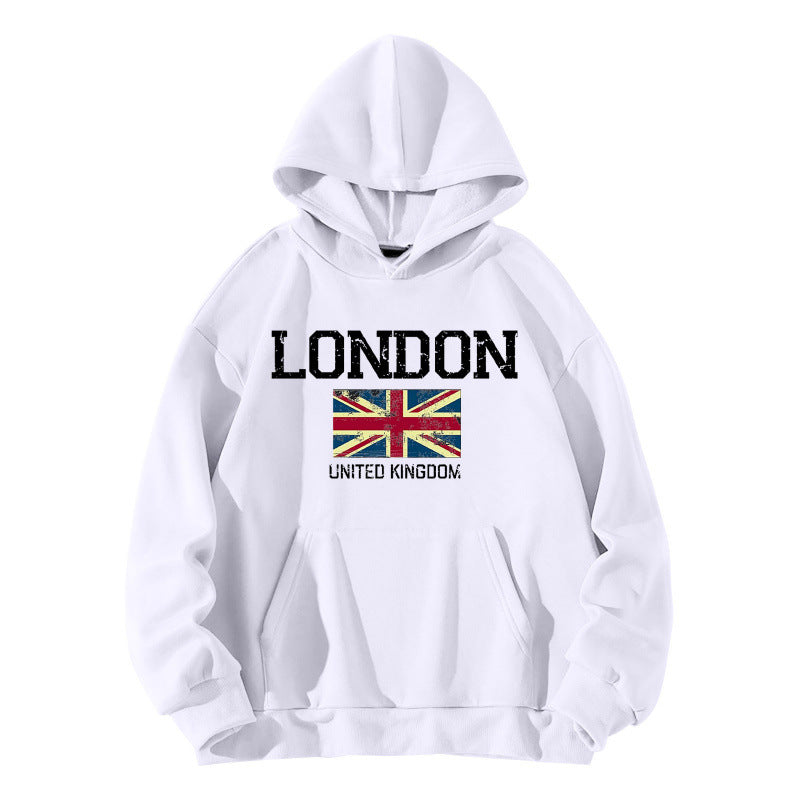 Damen Kapuzenpullover im urbanen London-Style mit Kängurutasche und gemütlichem Schnitt