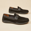 Herren Elegante Mokassins mit hochwertigem Wildleder und dezenter Schnalle