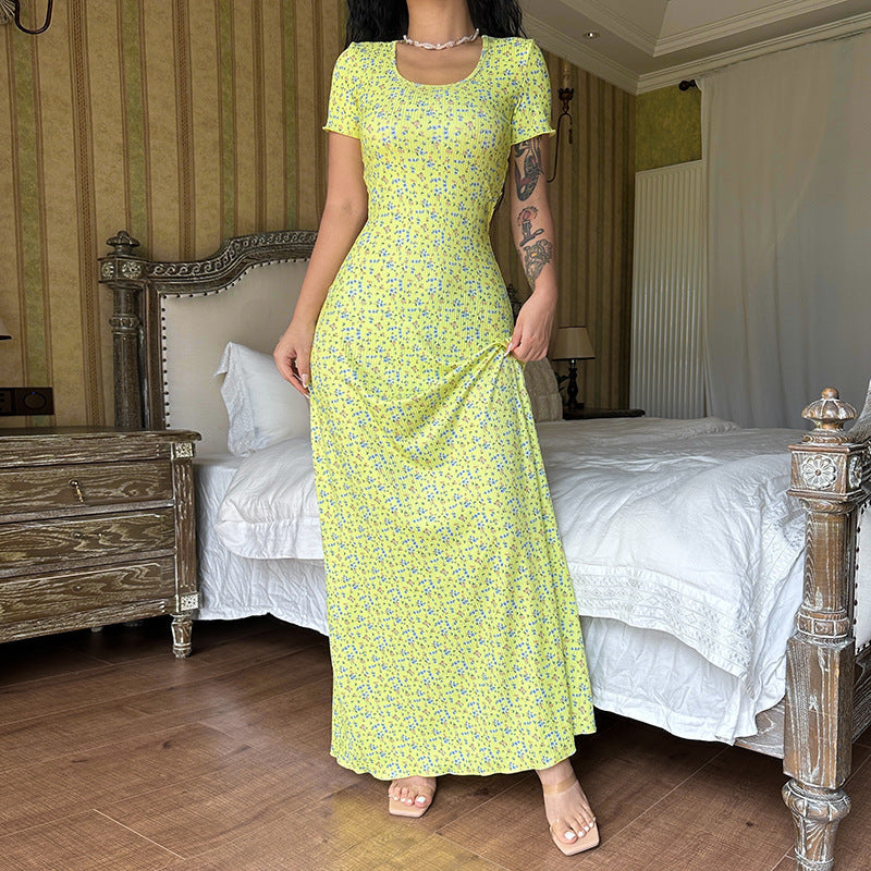 Damen Maxikleid mit floralem Muster R&B