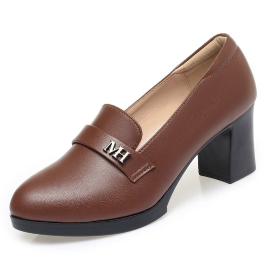 Damen elegante Pumps mit modischem Schmuckdetail und komfortablem Blockabsatz R&B