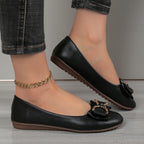 Damen Elegante Ballerinas mit modischem Schleifen-Detail R&B