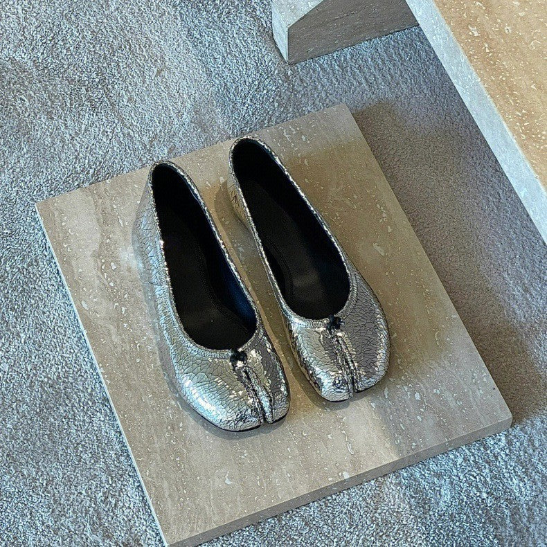 Damen Ballerinas mit dekorativer Schleifenapplikation