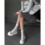 Damen Sportliche Plateau-Sneaker mit verstellbarem Klettverschluss und stylischem Obermaterial R&B