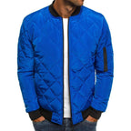 Herren Steppjacke mit hohem Kragen und seitlichen Reißverschlusstaschen R&B