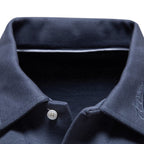 Herren Langarm Poloshirt aus atmungsaktivem Baumwollmix mit modischen Akzenten