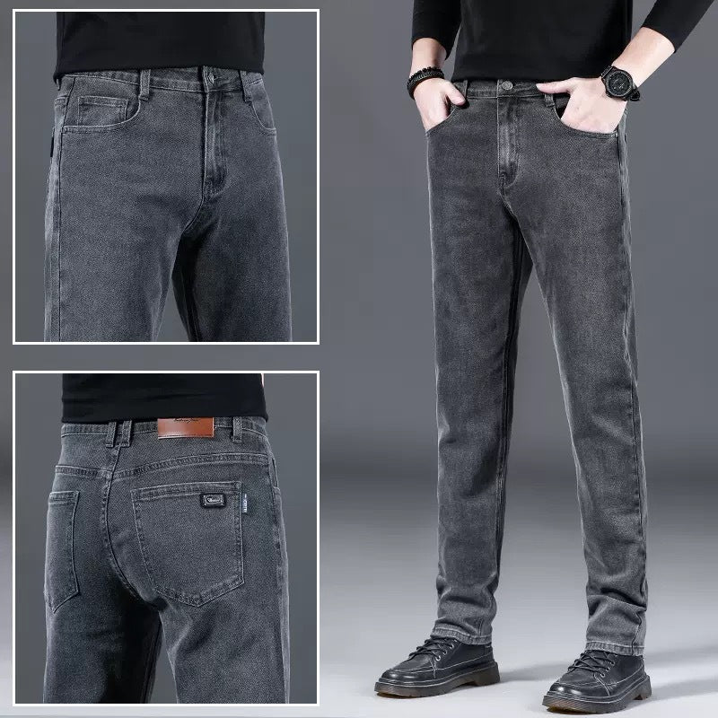 Herren modische Slim-Fit Jeans aus weichem Denim R&B