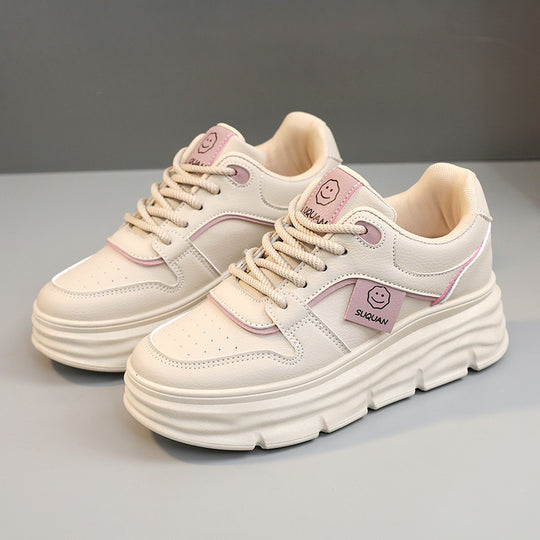 Damen modische Plateau Sneakers mit gepolsterter Sohle und ergonomischer Dämpfung R&B