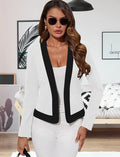 Damen Moderne Blazerjacke mit kontrastierenden Details R&B
