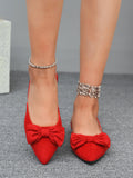 Damen Ballerinas mit stilvollem Schleifendetail und eleganter Spitze R&B