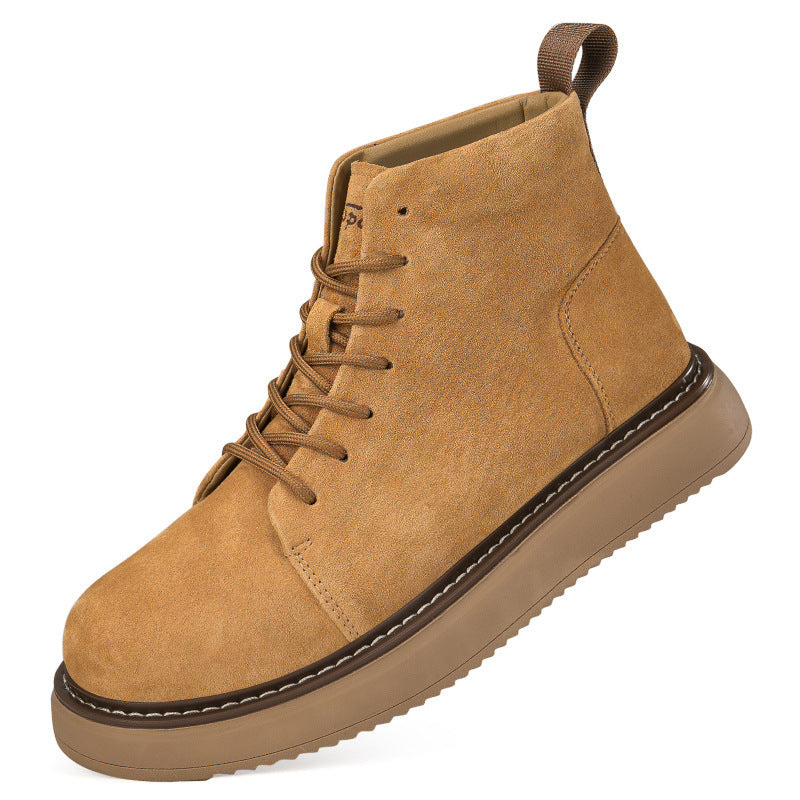Damen Schnürboots aus hochwertigem Wildleder mit rutschfester Sohle