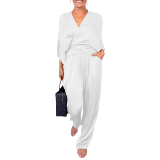 Damen elegantes und bequemes Jumpsuit Set R&B