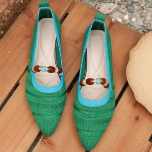 Damen elegante Ballerinas mit modischer Applikation R&B