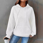 Damen lässiger Kapuzenpullover mit strukturiertem Design R&B
