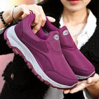 Damen Sportliche Slip-On Sneakers mit dämpfender Laufsohle R&B