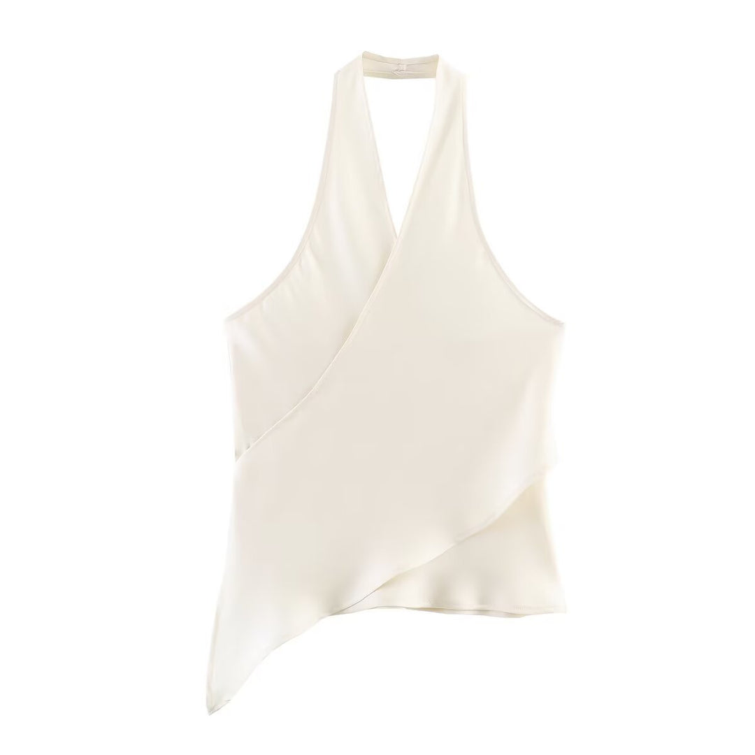 Damen Wickelbluse mit V-Ausschnitt R&B
