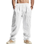 Herren lockere Cargohose mit elastischem Bund und praktischen Seitentaschen R&B