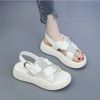 Damen Komfortable Sandalen mit modischen Strass-Akzenten