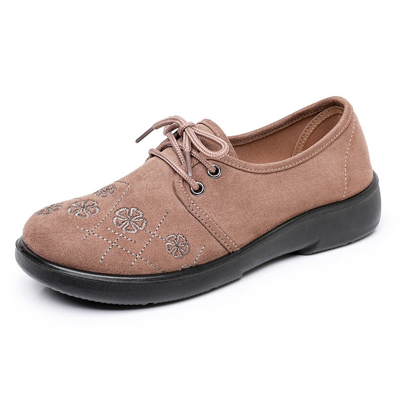 Damen modische Schnürschuhe mit floralem Muster R&B