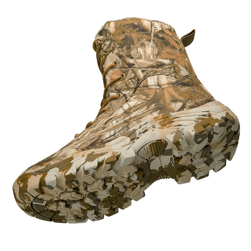 Herren wasserdichte Jagdstiefel mit rutschfester Sohle und hochgezogenem Knöchelschutz R&B
