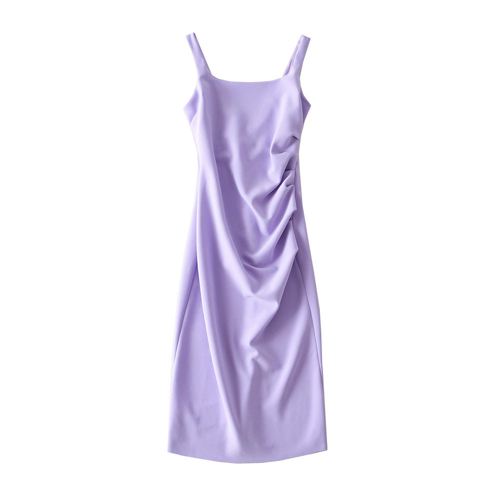 Damen figurbetontes Midi-Kleid mit elegantem Rüschendetail R&B
