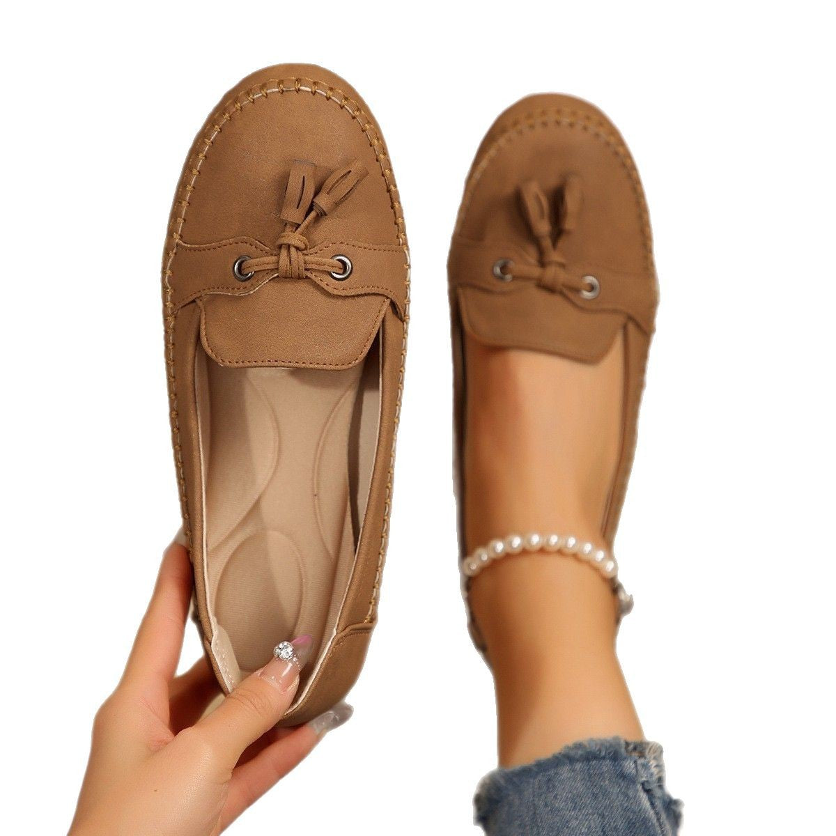 Damen Mokassins mit flexiblem und dämpfendem Fußbett R&B