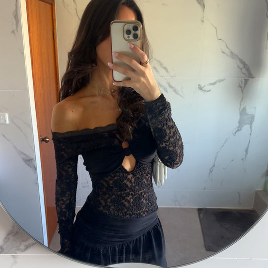 Damen Strandkleid mit zarten Spitzenakzenten und verführerischer Schnürung R&B