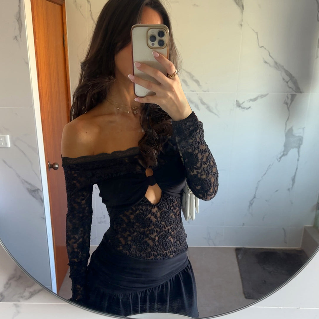 Damen luftiges Strandkleid mit geschnürtem V-Ausschnitt R&B