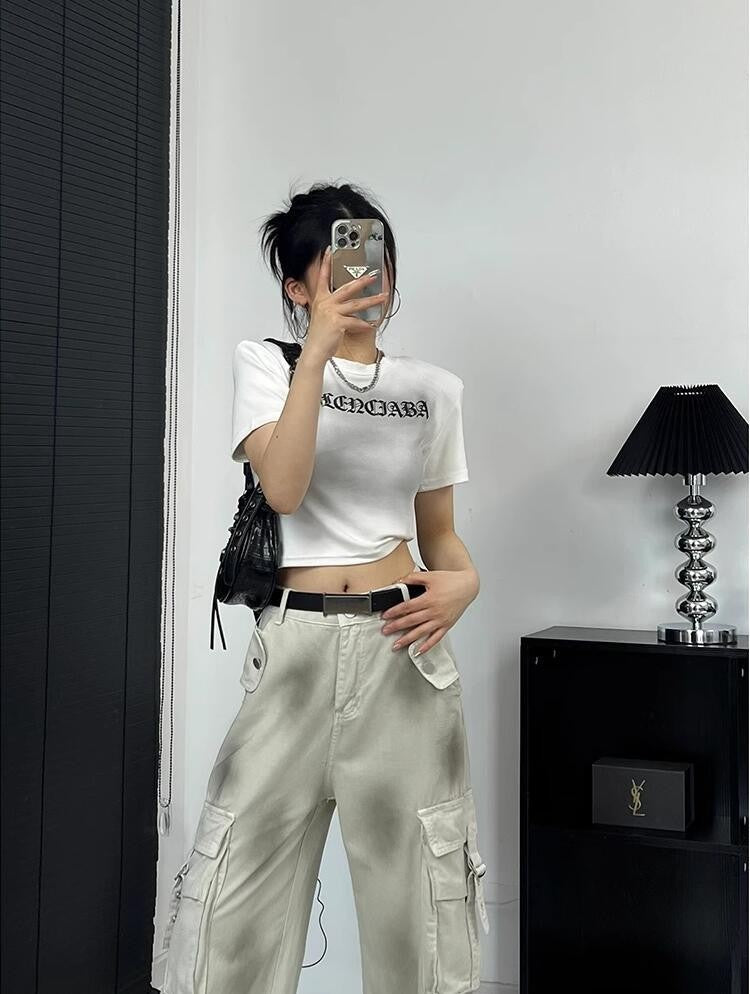 Damen Cargo-Hose mit modischen Taschen und lässigem Schnitt R&B